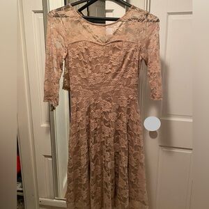 Jasambac Floral Lace Cocktail Dress
